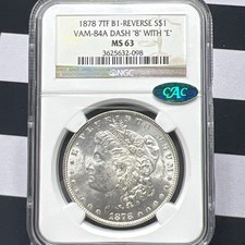 1878 7TF B1 Rev $1 VAM- 84A