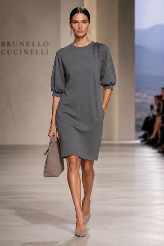 Abito midi jersey - in,