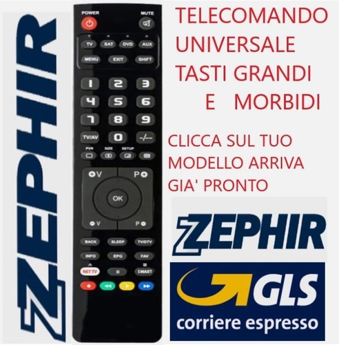 Telecomando universale zephir - telecomando,