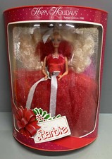 1988 HOLIDAY BARBIE MIB 1° Edizione Speciale Natale Mattel Bambola Rossa Vintage 