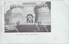 bc376 cartolina velletri porta napolitana inizio 900 provincia di roma