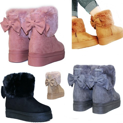 Scarpe donna fiocco rialzo - scarpe,