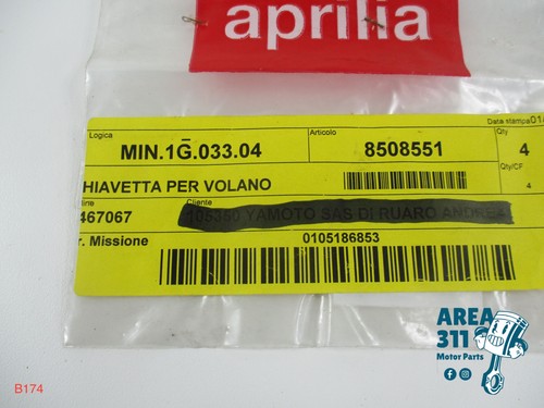 Ap8508551 aprilia chiavetta - ap8508551,