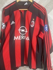 Maglia Home Originale AC Milan 2003/2004 - Taglia Large Manica Lunga Inzaghi #9