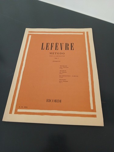 Libro metodo per - metodo, clarinetto