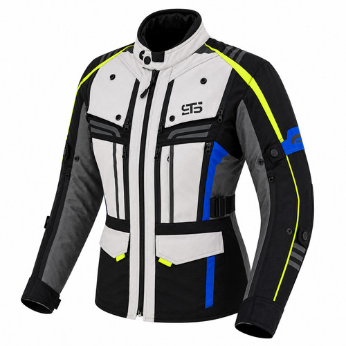 Giubbotto moto tessuto - , donna