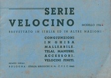 Brochure  Serie Velocino - 1936 Insolita Bicicletta Bologna Catalogo