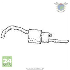 #18609 Silenziatore Marmitta Posteriore Per Alfa Romeo 75 Benzina 1985>1992