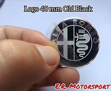 Stemma Logo Volante Alfa Romeo Old Black 40mm Mito 147 156 159 166 Gtv Spider