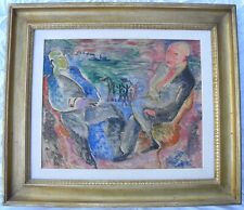 Carlo Levi (Torino 1902 - Roma 1975) La partenza del vapore 1929 monotipo 55x70