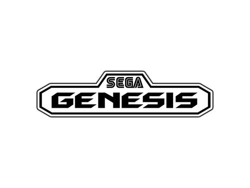 Adesivo logo sega genesis - adesivo,