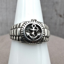 Anello Ancora Argento Sterling