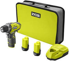 Ryobi R12DD-220S Trapano avvitatore a batteria 12V, 2 velocitÃ , 2 batterie da 2