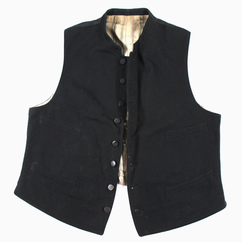 Antico gilet clero lana - , nero