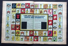 GIOCO  - Tabellone con percorso - vintage anni 70 - -  dim 48*32 cm ca