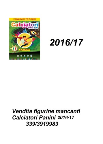 Figurine mancanti calciatori - figurine,