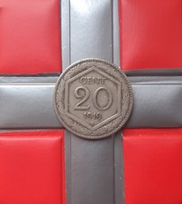 (£)    20 Centesimi 1919 (Esagono - liscio) - REGNO D'ITALIA - VITT. EM. III - 