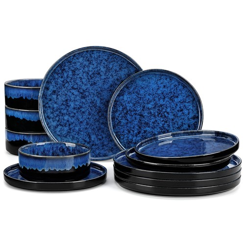 Set piatti blu gres servizio