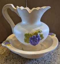 Set brocca e lavabo vintage in