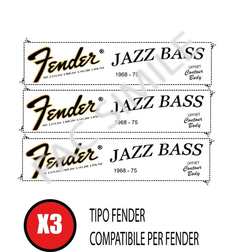 Decal tipo fender - 3,