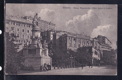 Cartolina genova piazza - cartolina,