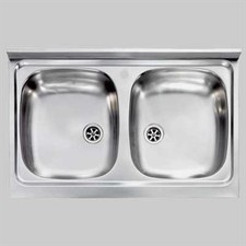 LAVELLO INOX DUE VASCHE