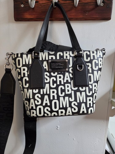 Marc jacobs nero bianco logo - nero/bianco,