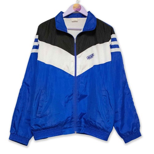 Giacca vento vintage blu - vintage,