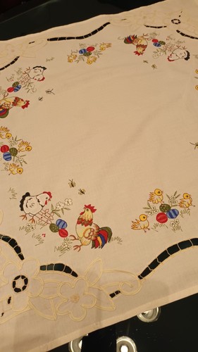 Tovaglietta ricamata pasqua - tovaglietta,