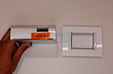 HA4803HD BTICINO AXOLUTE  PLACCA RETTANGOLARE A 3 MODULI MONOCHROME BIANCO