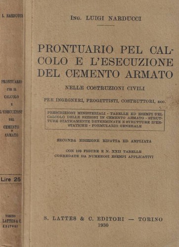 Prontuario pel calcolo - , e