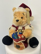 Disney Store Limited Edition 2006 Santa Winnie the Pooh Plush