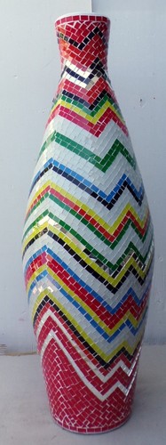 Vaso ceramica mosaico di - in,