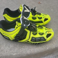 Scarpe Bici Mountain Bike SPD Vittoria Rock MTB Vibram Giallo Carbonio Fluorescenti