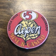 Aspen casino chip - chip, cripple
