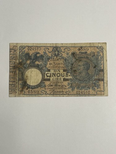 Italia 5 lire 1904 - 5,