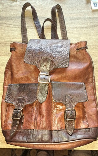 Zaino vintage cuoio - zaino, in