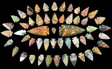 Pc lot flint arrowhead - **,
