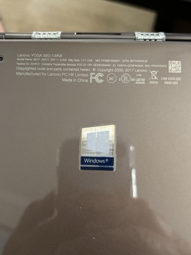 Lenovo yoga 920 - 13,9", (256
