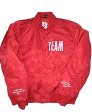Giacca bomber rosso justin - giacca,