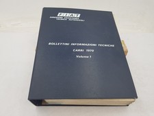 Manuale officina Iveco Fiat bollettino informazioni tecniche autocarri Vol 1 '70