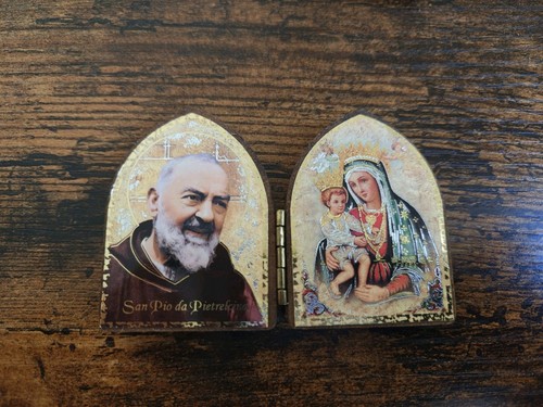 Dittico padre pio madonna - ,