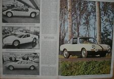 EUROPEO 1968 SALONE MANTA GIUGIARO BIZZARRINI FERRARI P6 FIAT 850 BERTONE RACER