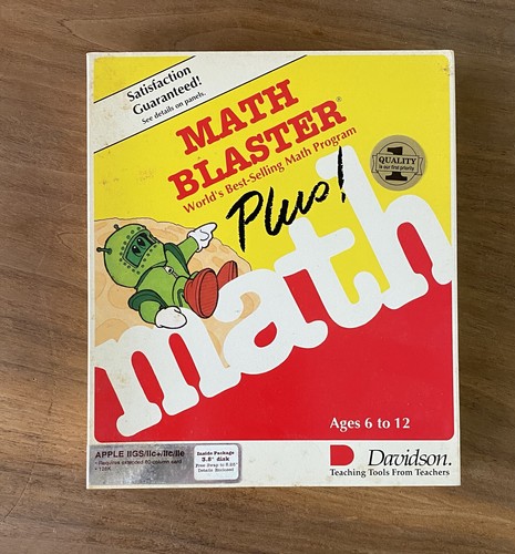 Vintage math blaster - vintage, plus