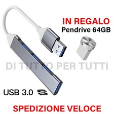 HUB USB 4 porte USB ADATTATORE