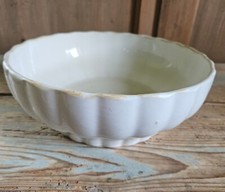 1953 Ceramica REVELLI Laveno Grande Insalatiera Terrina Ciotola Costolata 