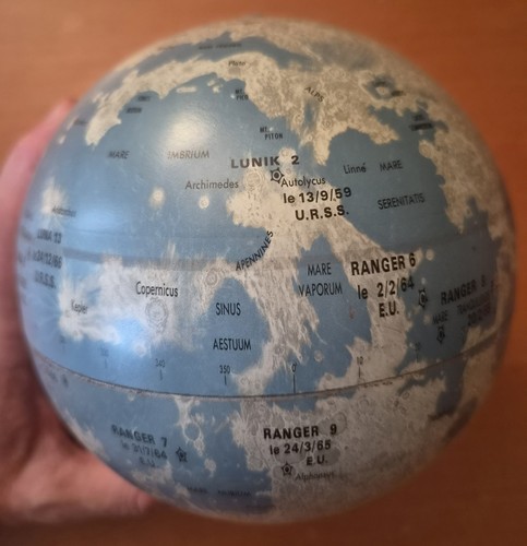 Mappamondo lunare vintage - lunare,