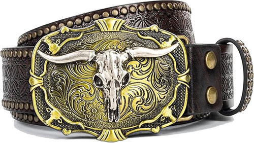 Men cowboy western belt with - cowboy,