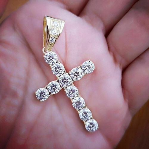 Ciondolo croce diamante - , 1,50