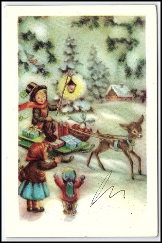 Cartolina natalizia vintage